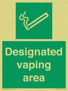 Designated vaping area